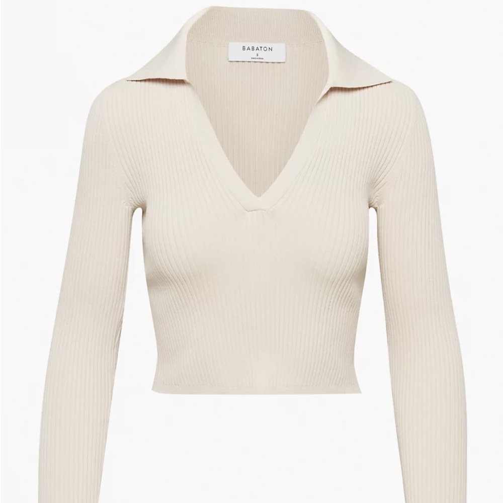 Babaton Sculpt Knit Polo Longsleeve